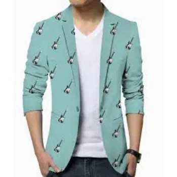 Men Printed Blazer